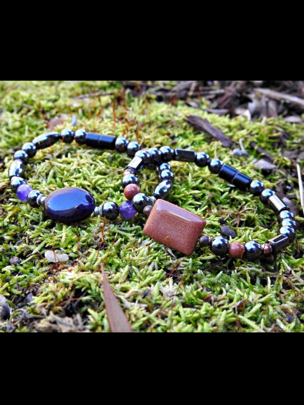 Stunning Gemstone Bracelet Set with Magnetic Clasp